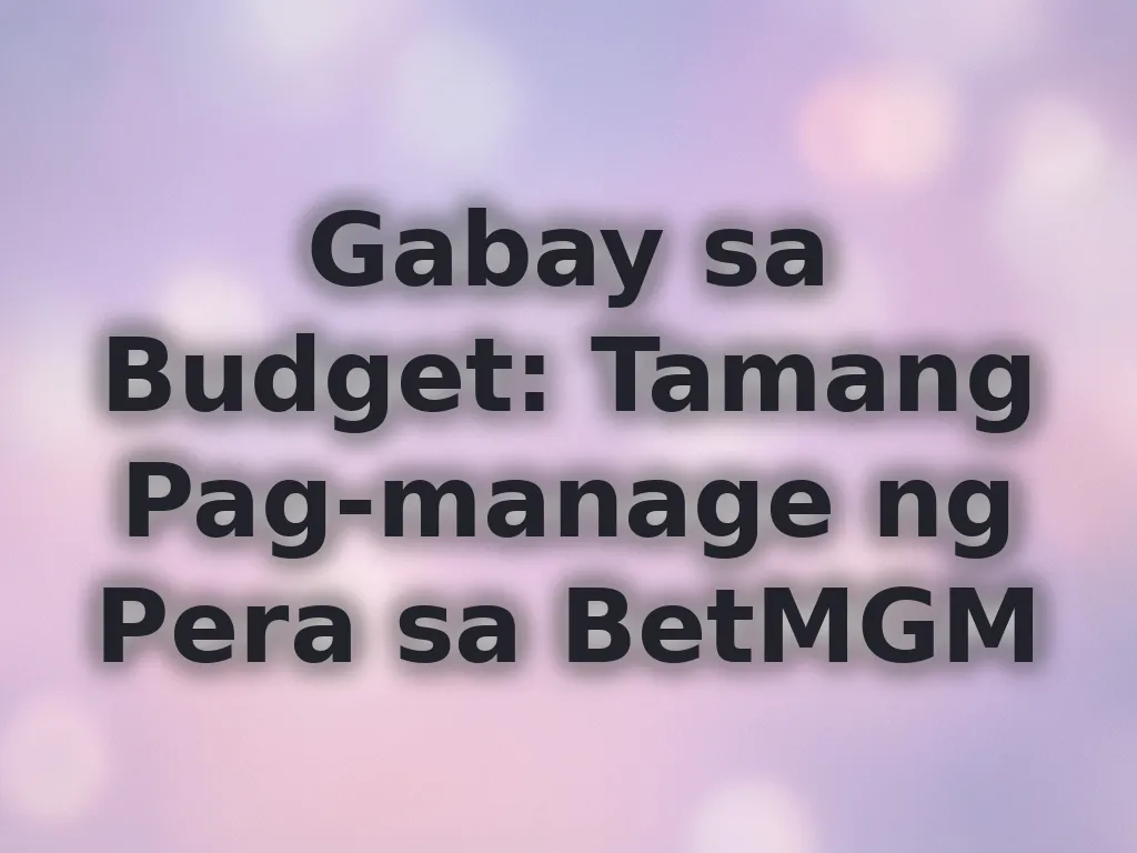 Gabay sa Budget
